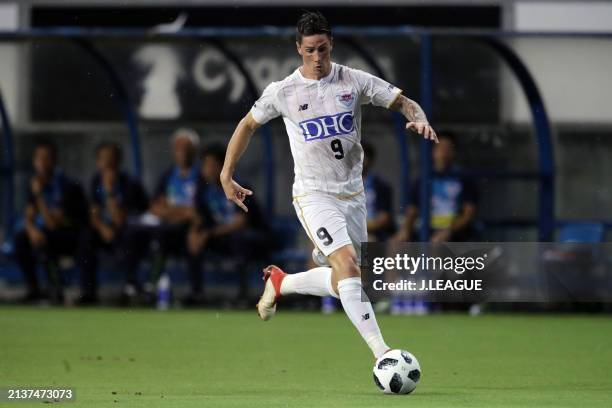 Fernando Torres of Sagan Tosu in action during the J.League J1 match between Sagan Tosu and Vegalta Sendai at Best Amenity Stadium on July 22, 2018...