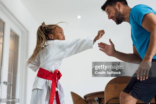 self defence practice - step father stock pictures, royalty-free photos & images
