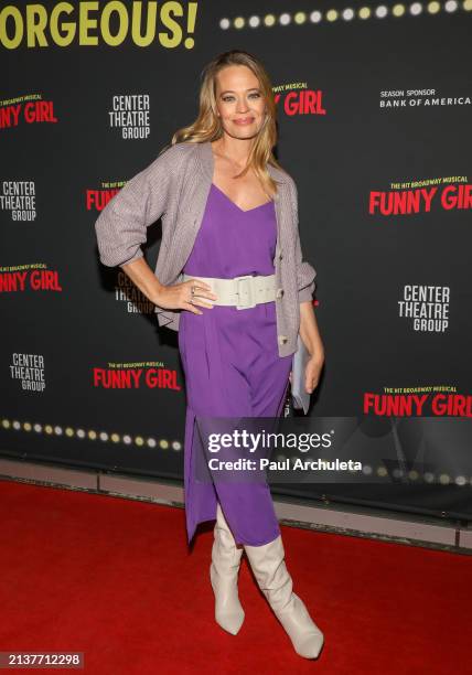 Jeri Ryan attends the opening night performance of "Funny Girl" at Ahmanson Theatre on April 03, 2024 in Los Angeles, California.