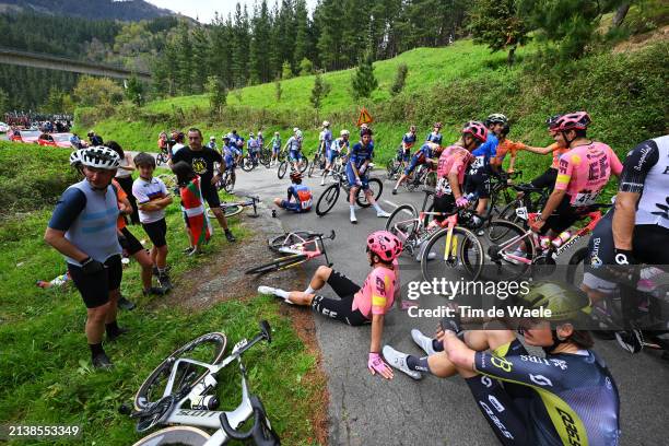 Rigoberto Uran of Colombia and Team EF Education - EasyPost, Xabier Mikel Azparren of Spain and Q36.5 Pro Cycling Team and a general view of the...