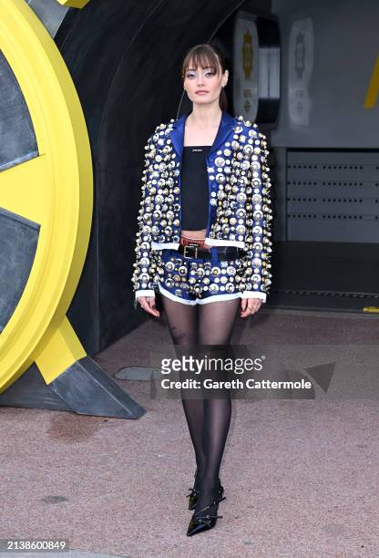Ella Purnell attends the UK special screening of "Fallout" at Television Centre on April 04, 2024 in London, England.