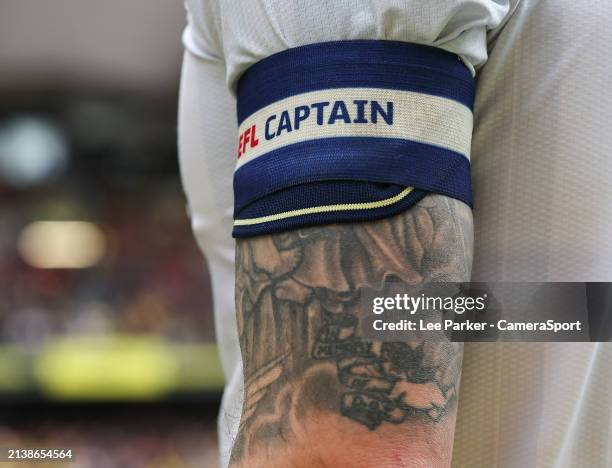 Preston North End's Robbie Brady wearing the captains armband during the Sky Bet Championship match between Watford and Preston North End at Vicarage...