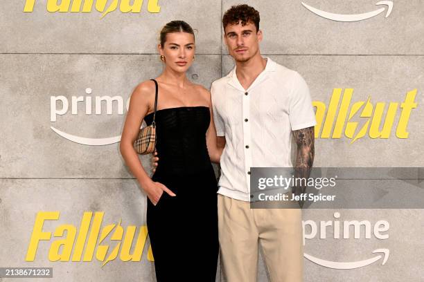 Emily Hughes and Kori Sampson attend the UK Special Screening of "Fallout" presented by Amazon MGM Studios & Prime Video at White City Television...