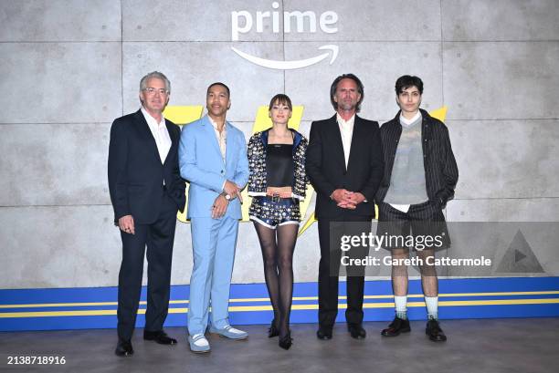 Kyle MacLachlan, Aaron Moten, Ella Purnell, Walton Goggins and Xelia Mendes-Jones attend the UK special screening of "Fallout" at Television Centre...