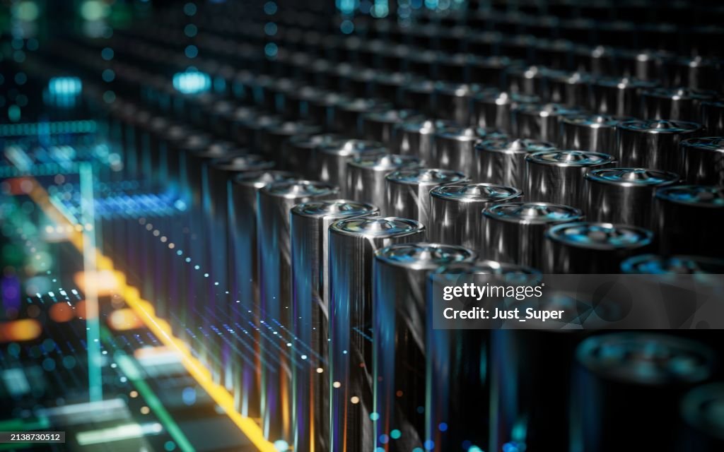 Lithium Solid State Battery for EV Electric Vehicle, new research and development batteries with solid electrolyte energy storage for automotive car industry, cathode