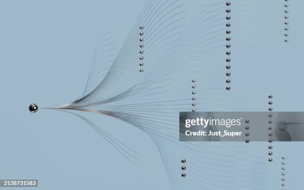 neural network nodes deep learning artificial intelligence machine learning model - imitatie stockfoto's en -beelden