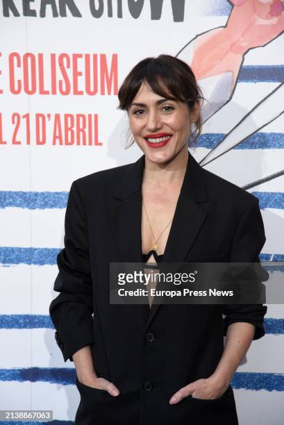 Actress Irene Montala, during the photocall of Jean Paul Gaultier's 'Fashion Freak Show' at the Teatre Coliseum, April 4 in Barcelona, Catalonia,...