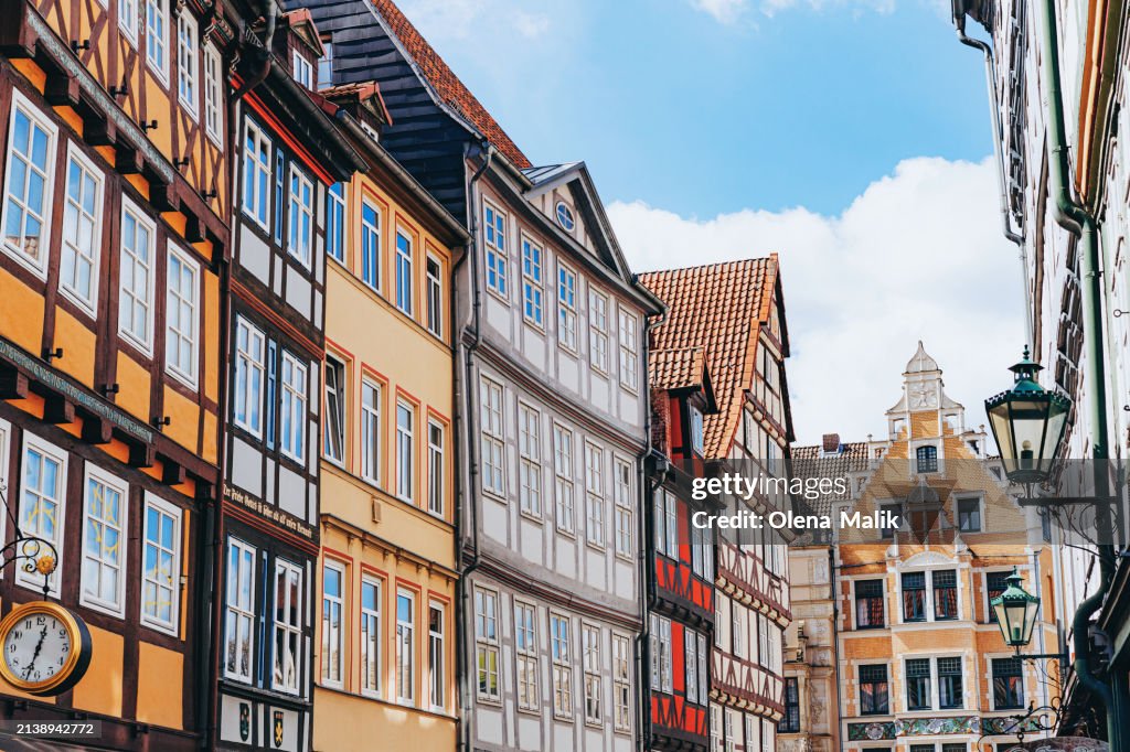 Traditional half-timbered houses in Hannover, Lower Saxony, Germany