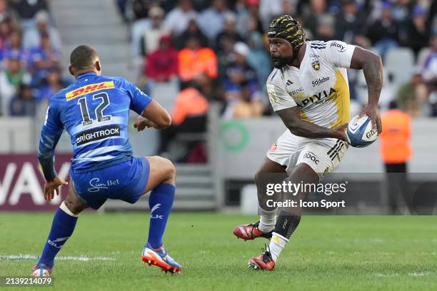 Levani Botia of La Rochelle in action during the Investec Champions Cup match between Stormers and La Rochelle at Cape Town Stadium on April 6, 2024...