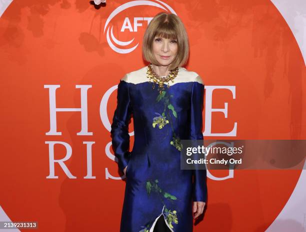 Anna Wintour attends the 2024 Hope Rising Benefit at The Ziegfeld Ballroom on April 04, 2024 in New York City.