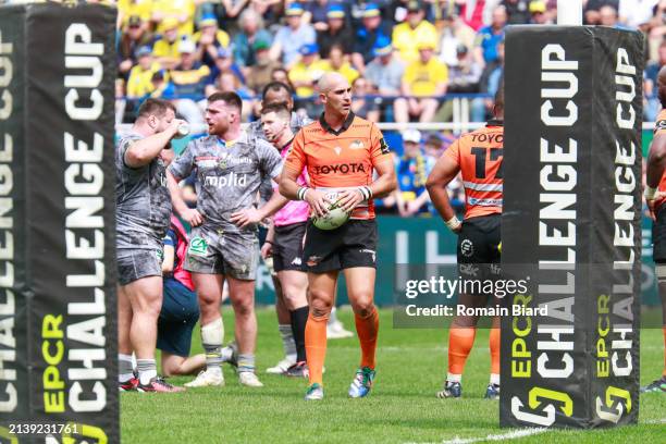 Ruan PIENAAR of Cheetahs during the EPCR Challenge Cup match between Clermont and Cheetahs at Stade Marcel Michelin on April 6, 2024 in...