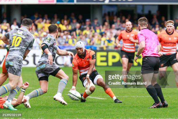 Munier HARTZENBERG of Cheetahs during the EPCR Challenge Cup match between Clermont and Cheetahs at Stade Marcel Michelin on April 6, 2024 in...