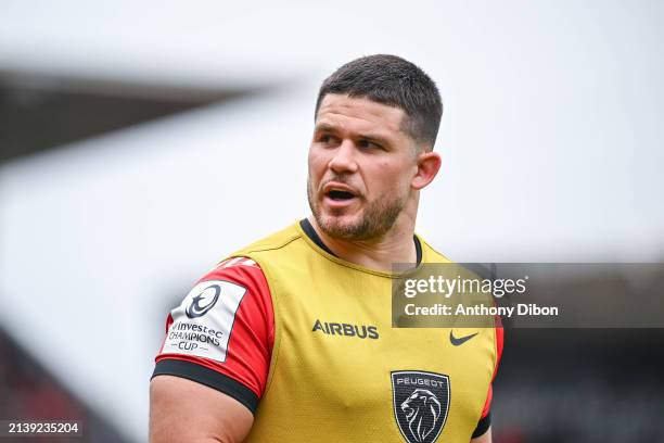 Julien MARCHAND of Stade Toulousain during the Investec Champions Cup match between Toulouse and Racing 92 at Stade Ernest-Wallon on April 7, 2024 in...