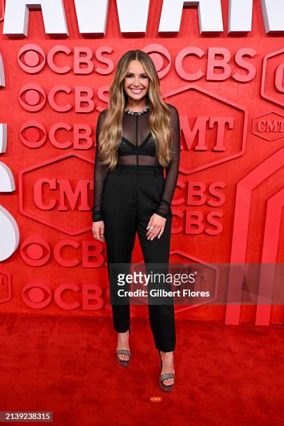 Carly Pearce at the 2024 CMT Music Awards held at the Moody Center on April 7, 2024 in Austin, Texas.