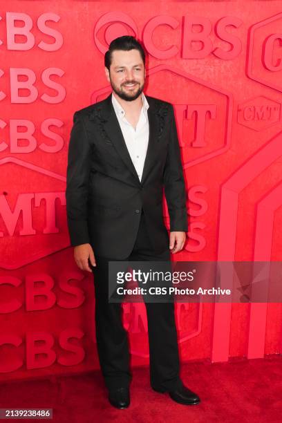 Chayce Beckham arrives at the 2024 CMT Music Awards in Austin, Texas on Sunday, April 7, 2024.