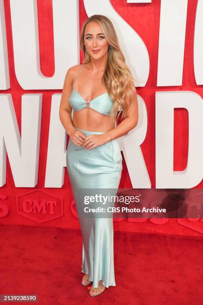 Ashley Cooke arrives at the 2024 CMT Music Awards in Austin, Texas on Sunday, April 7, 2024.