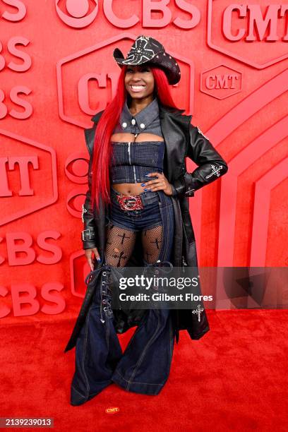 Reyna Roberts at the 2024 CMT Music Awards held at the Moody Center on April 7, 2024 in Austin, Texas.