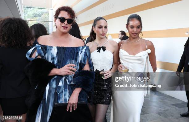 Marsha Molinari, Rouge Apker and Jasmine Daniels at The 13th Annual Saving Innocence Gala held at the Skirball Cultural Center on April 7, 2024 in...