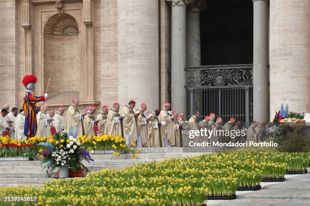 Pope Francis presides over the Holy Mass of Easter Sunday in Saint Peters Square. Vatican City , March 31st, 2024.
