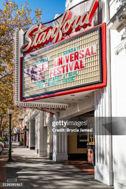 das stanford theater in palo alto - palo alto stock-fotos und bilder
