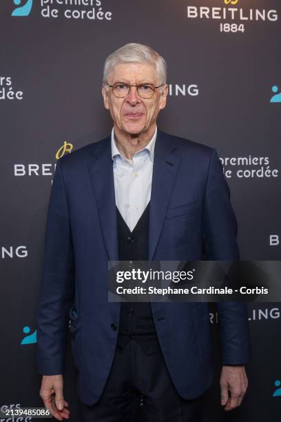 Arsène Wenger attends the "Breitling x Premiers de Cordée" Charity Dinner At La Samaritaine on April 04, 2024 in Paris, France.