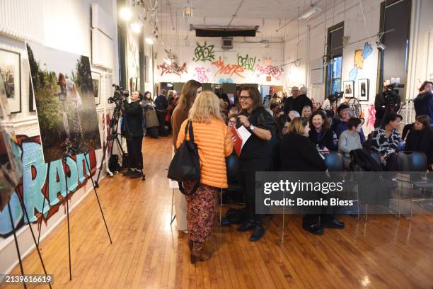 Guests attend the International Women's Media Foundation Celebrates 2024 Anja Niedringhaus Courage In Photojournalism Awards at Bronx Documentary...