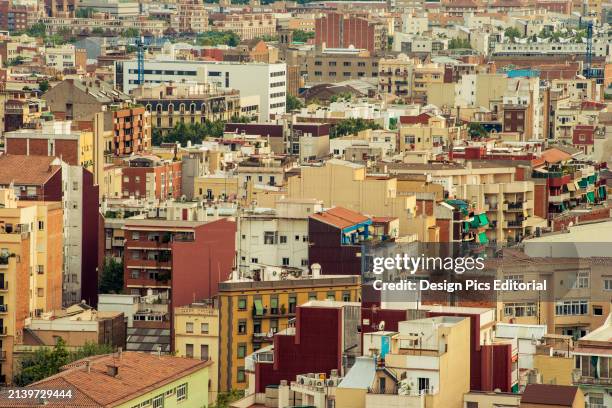 View of The City of Barcelona. Barcelona, Catalonia, Spain.