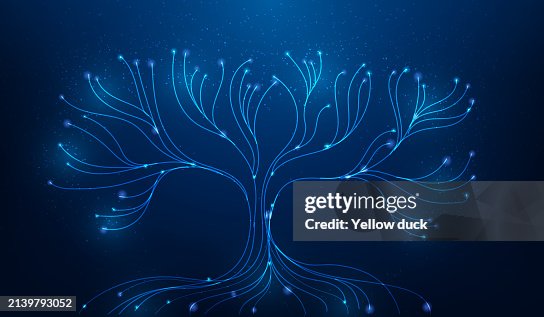 Tree Data Storage Digital Technology Online Internet Network Big Data ...