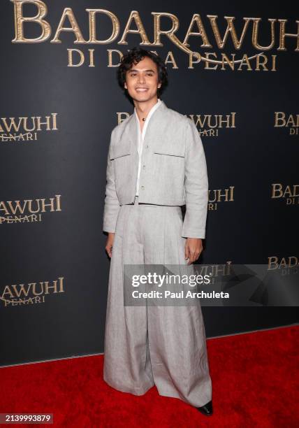 Jourdy Pranata attends the Los Angeles special screening of "Badarawuhi di Desa Penari" at AMC Century City 15 on April 04, 2024 in Century City,...