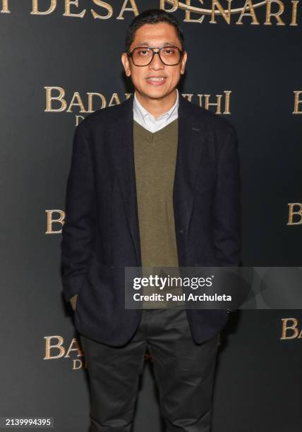 Kimo Stamboel attends the Los Angeles special screening of "Badarawuhi di Desa Penari" at AMC Century City 15 on April 04, 2024 in Century City,...