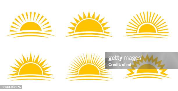 sun - horizon stock illustrations