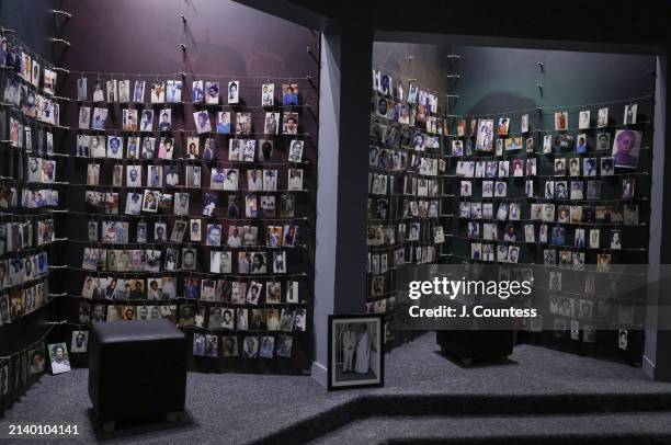Display of photos of the victims of the 1994 genocide that are interned at the Kigali Genocide Memorial as seen on April 04, 2024. The Kigali...