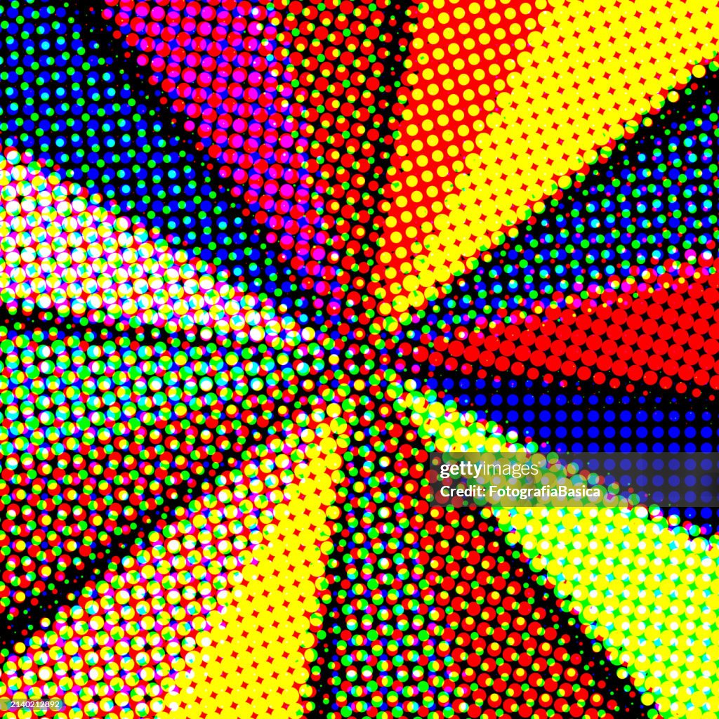 Convergingl Pattern Multi Colored Converging Half Tone Lines Pattern High-Res Vector ...