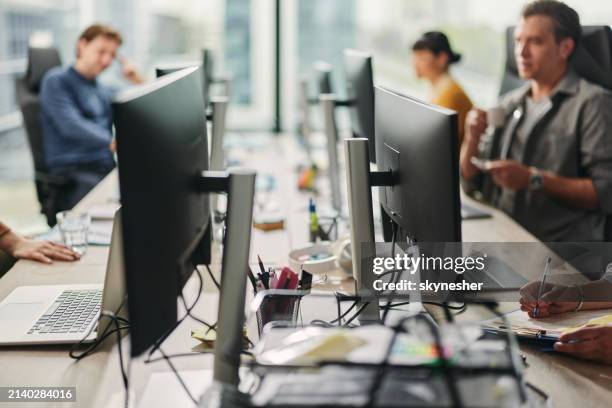 working at software company! - unrecognizable person stock pictures, royalty-free photos & images