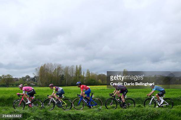 Norman Vahtra of Estonia and Team Van Rysel - Roubaix, Mark Stewart of The United Kingdom and Team Corratec - Vini Fantini, Matisse Julien of Canada...