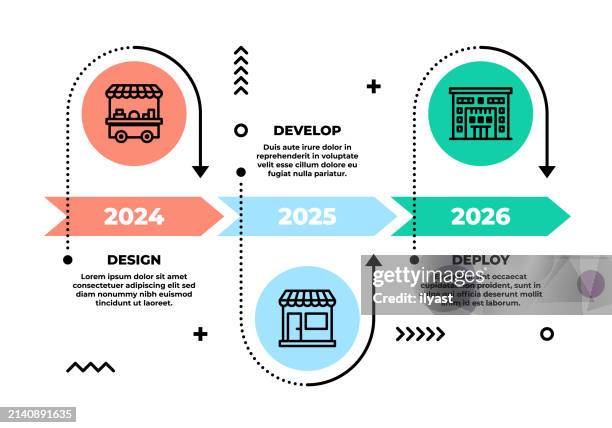 action plan design for shopping mall - trains moving forward stock illustrations