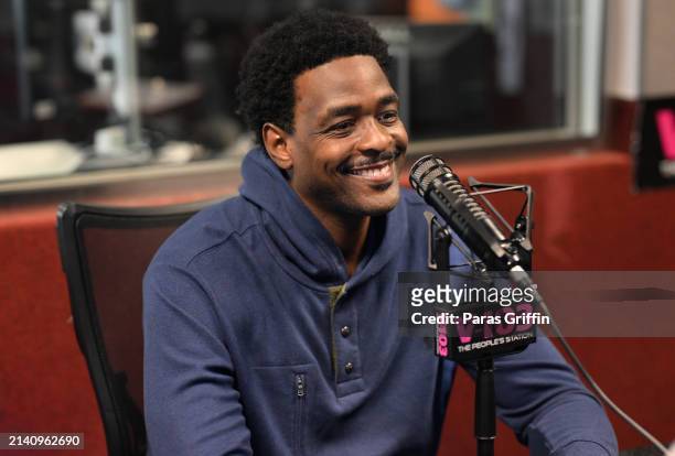 Author/Retired NBA Player Chris Webber visits V-103's "The Big Tigger Morning Show with Jazzy McBee" to speak about his new book "By God's Grace," at...
