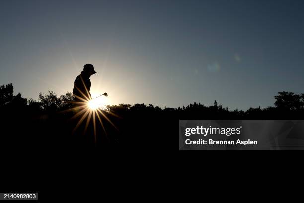 Bud Cauley of the United States walks down the fairway on the 11th hole during the second round of the Valero Texas Open at TPC San Antonio on April...