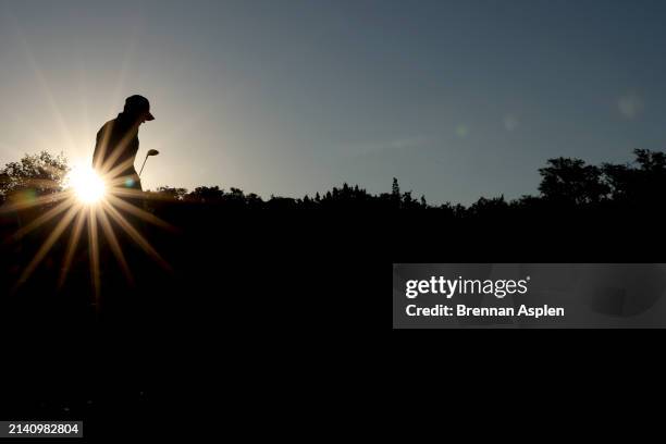 Bud Cauley of the United States walks down the fairway on the 11th hole during the second round of the Valero Texas Open at TPC San Antonio on April...