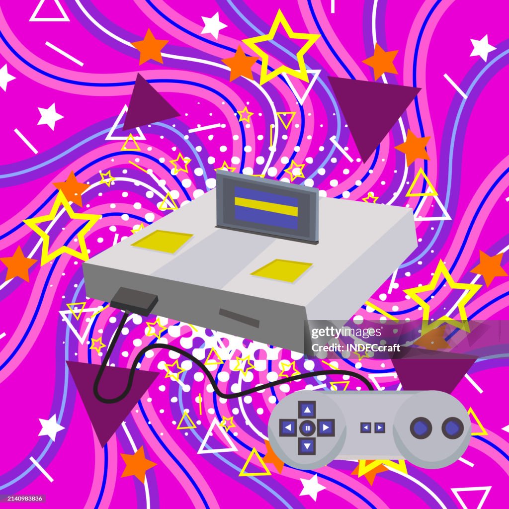 90s Background With Video Game High-Res Vector Graphic - Getty Images
