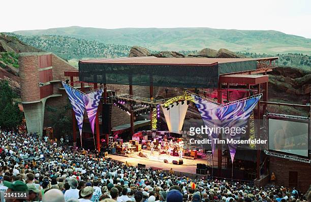 Fans of The Dead gather for a special engegement at the Red Rocks Amphitheater July 6, 2003 in Morisson, Colorado. The Dead are currently touring the...