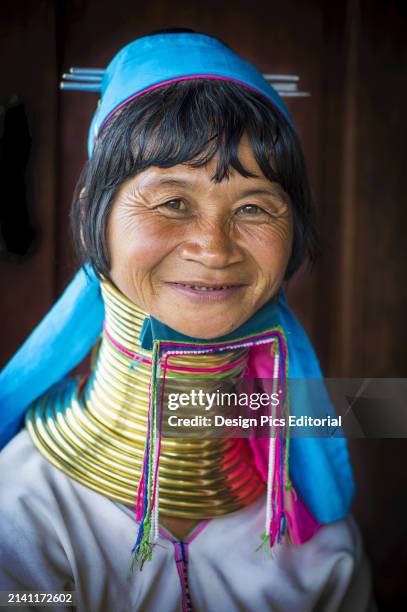 Kayan Woman With Brass Neck Coils. Burma.