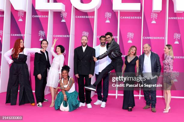 Alexandra Roth, Samuel Djian Bambi, President of Canneseries, Fleur Pellerin, Laureen, Tristan Lopin, Ramzy Bedia, Jamel Debbouze, guest, Mohamed...