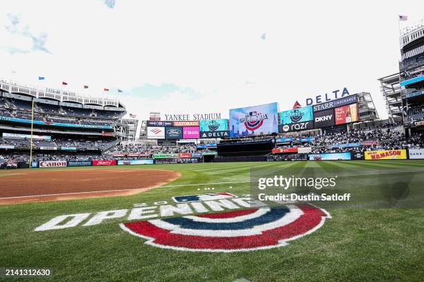 View of Yankee Stadium before the home opener between the New York Yankees and the Toronto Blue Jays at Yankee Stadium on April 05, 2024 in New York...