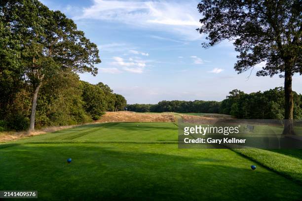 General view of the sixth hole at Bethpage Black Course, host of the 2025 Ryder Cup, on September 19, 2022 in Farmingdale, New York.
