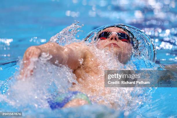 Duncan Scott of University of Stirling competes in the Men's 200m IM Paris - Final during day four of the British Swimming Championships 2024 on...