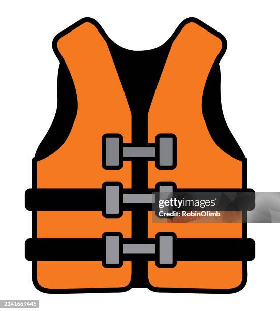life jacket icon - schwimmweste stock-grafiken, -clipart, -cartoons und -symbole