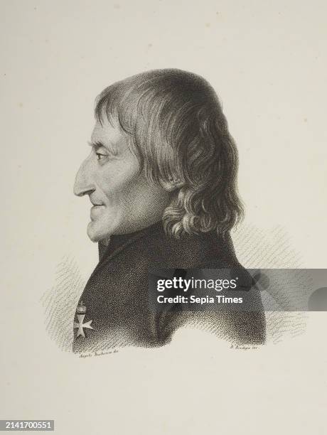 Portrait of Unknown Man, Benedetto Bordiga, No later than 1847, Graphic Art, Etching, Paper, Color, Printer's ink, Etching, Printet, Height 260 mm,...