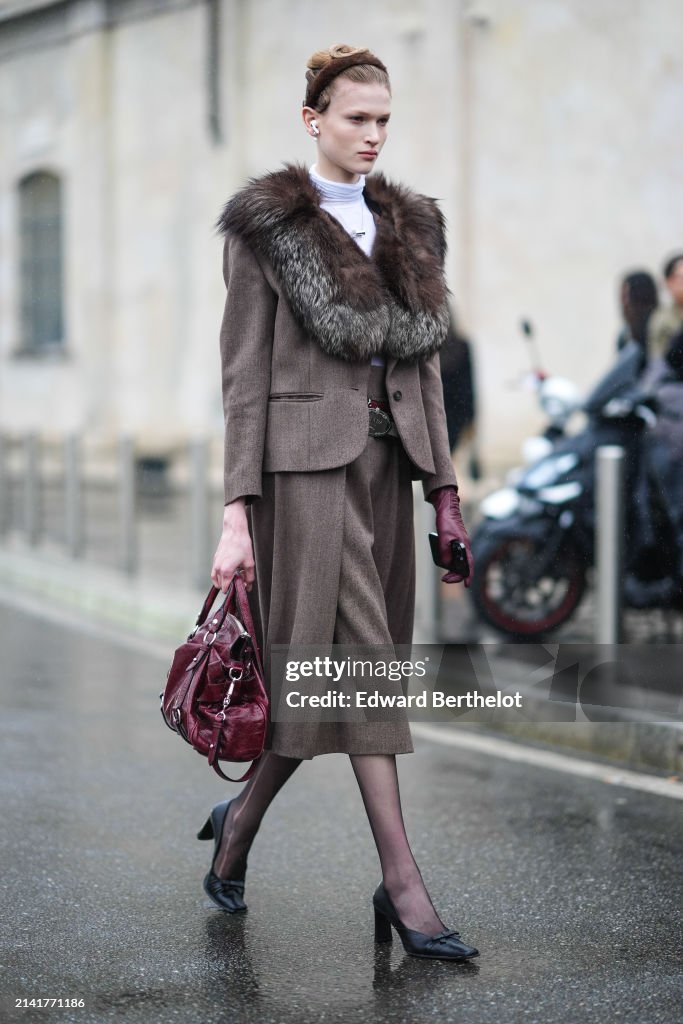 Street Style - Day 3 - Milan Fashion Week - Womenswear Fall/Winter 2024-2025