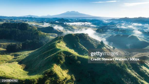 aerial view of landscape against sky - watson stock pictures, royalty-free photos & images